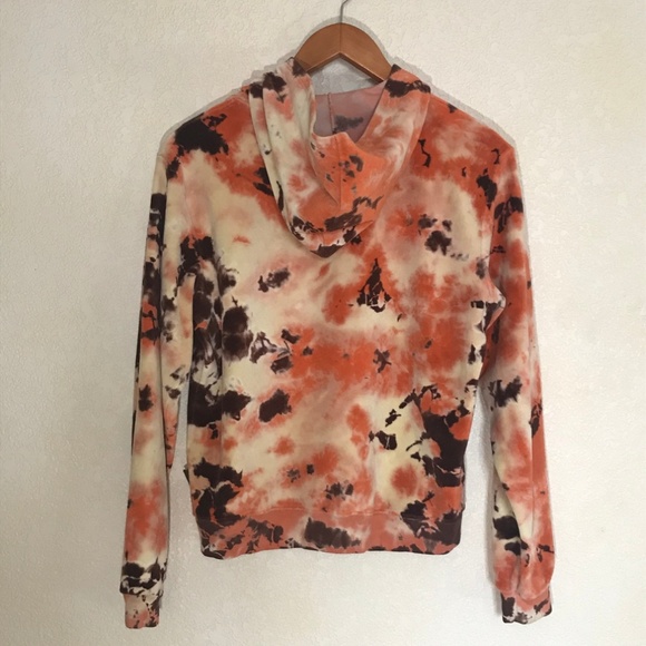 Prana Tie Dye Zip Up Cotton Blend Hoodie - Large - Picture 3 of 5